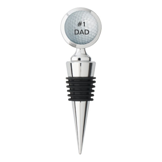 Personalized Golf Ball Add Your Photo Wine Stopper (Front)