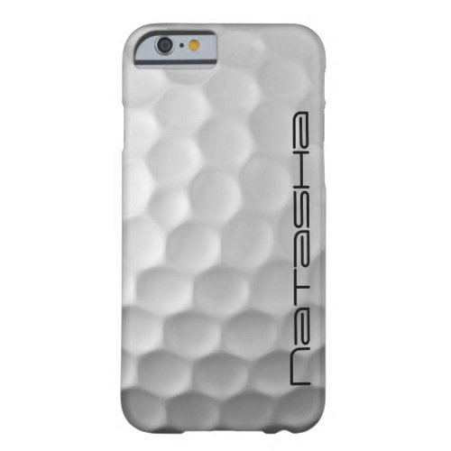 Personalized Golf Ball Dimples Texture Pattern Barely There iPhone 6 Case