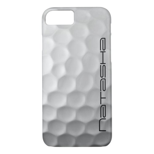 Personalized Golf Ball Dimples Texture Pattern iPhone 87 Case