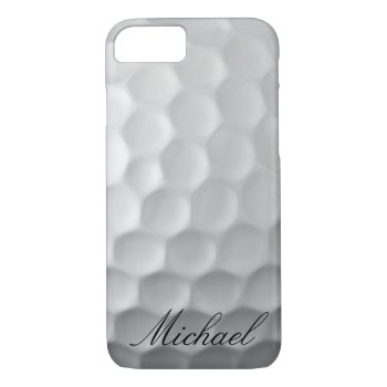 Personalized Golf Ball Dimples Texture Pattern Iphone 8/7 Case by ipadiphonecases at Zazzle