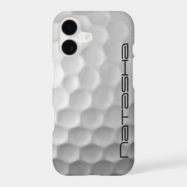 Personalized Golf Ball Dimples Texture Pattern Iphone Case (Back)