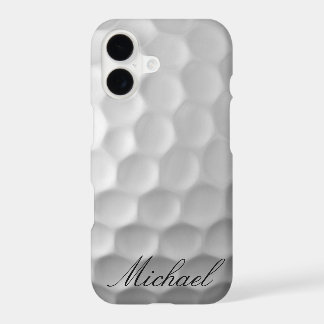 Personalized Golf Ball Dimples Texture Pattern iPhone 17 Case