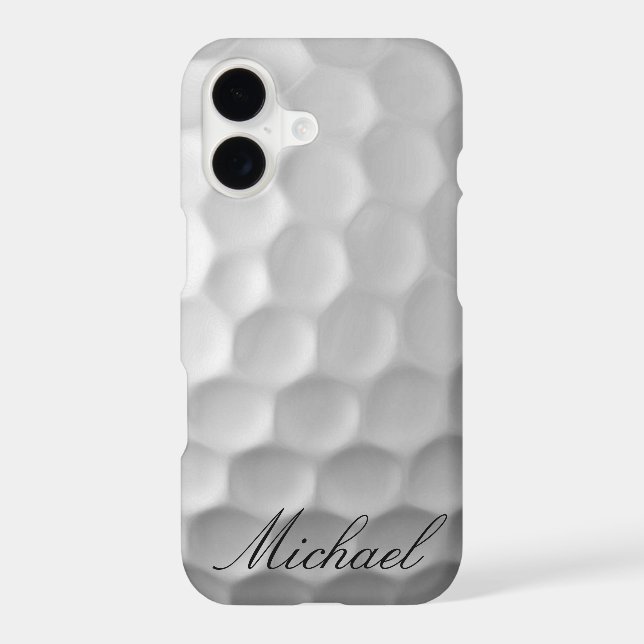 Personalized Golf Ball Dimples Texture Pattern Iphone Case (Back)