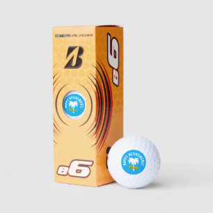Personalized golf ball gift box for retiring chap
