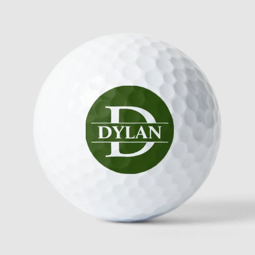 Personalized Golf Ball _ Green