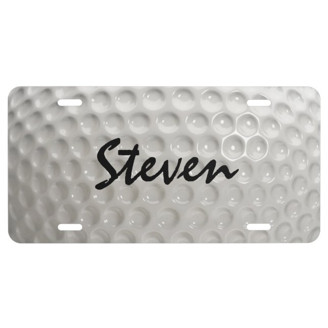 Personalized Golf Ball License Plate (Front)