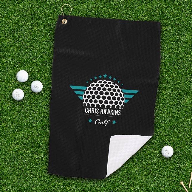 Personalized Golf Ball Logo Golf Towel (Creator Uploaded)