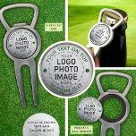 Personalized Golf Ball Logo or Photo Custom Divot Tool<br><div class="desc">Create a personalized Bottle Opener with Magnetic Golf Ball Marker and Divot Tool for a golfer you know with this easy customizable template design to add your photo, logo or image and your custom text in your choice of colors. Utilize for promotion or marketing for a golf course or club,...</div>