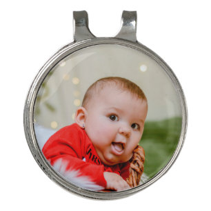 👶 Personalized Golf Ball Marker - Baby Photo Golf Hat Clip