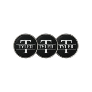 Personalized Golf Ball Marker - Black