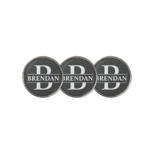 Personalized Golf Ball Marker - Gray
