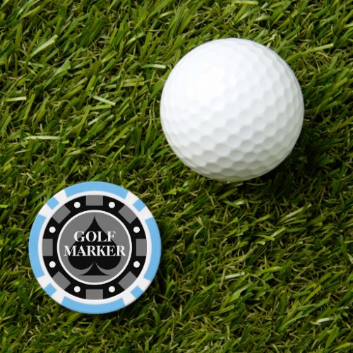 Personalized golf ball marker poker chips