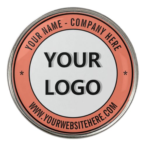 Personalized Golf Ball Marker with Your Logo Text 