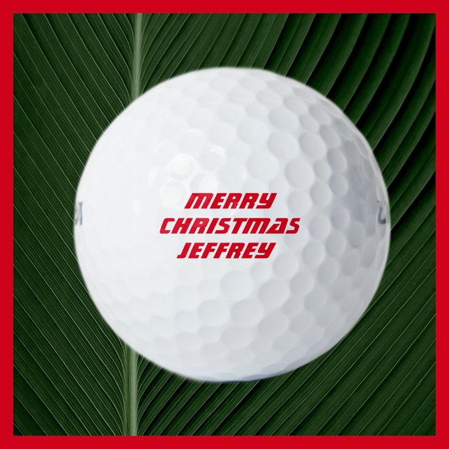 Personalized Golf Ball, Merry Christmas Golf Balls (Creator Uploaded)