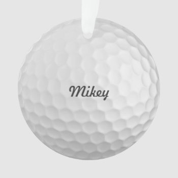 Personalized Golf Ball Ornament by AV_Designs at Zazzle