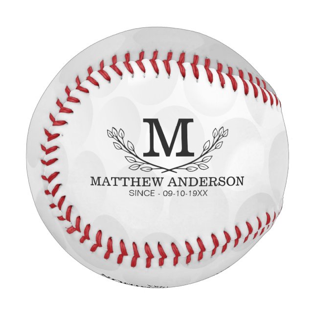 Personalized Golf Ball Pattern Name Monogram Age (Front Left)