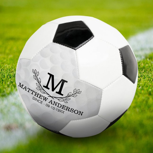 Personalized Golf Ball Pattern Name Monogram Age (Creator Uploaded)