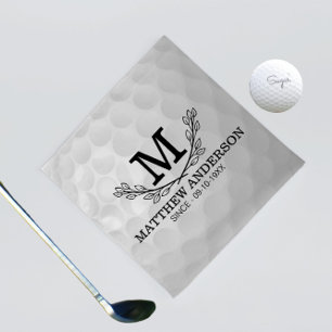 Personalized Golf Ball Pattern Name Monogram Age Bandana