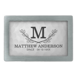 Personalized Golf Ball Pattern Name Monogram Age Belt Buckle