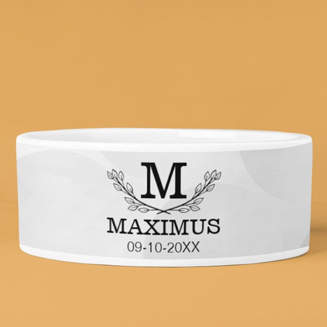 Personalized Golf Ball Pattern Name Monogram Age Bowl (Creator Uploaded)