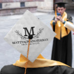 Personalized Golf Ball Pattern Name Monogram Age Graduation Cap Topper<br><div class="desc">Personalized golf ball pattern name monogram age could be a great design for you as well as it can be a great gift for your golfer friend or family members or other people.</div>