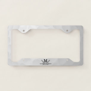 Personalized Golf Ball Pattern Name Monogram Age License Plate Frame