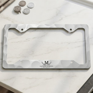 Personalized Golf Ball Pattern Name Monogram Age License Plate Frame