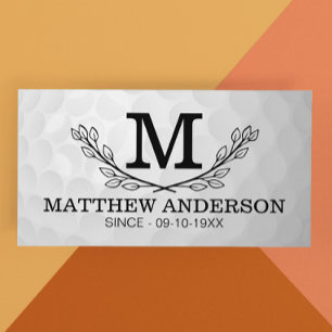 Personalized Golf Ball Pattern Name Monogram Age Tissue Paper