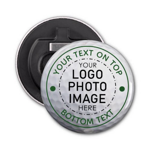 Personalized Golf Ball Photo Logo Custom Bottle Opener