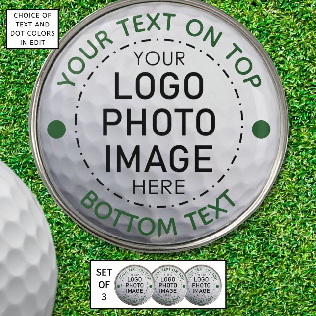 Personalized Golf Ball Photo or Logo Custom Golf Ball Marker (Creator Uploaded)