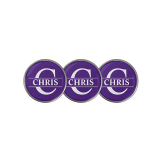 Personalized Golf Ball - Purple Marker