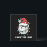 Personalized Golf Ball Santa Hat Christmas Lights Holiday Card<br><div class="desc">Personalized Golf Ball Santa Hat Christmas Golfing Xmas Lights</div>