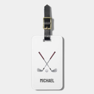 Personalized Golf Ball sticks Player         Luggage Tag