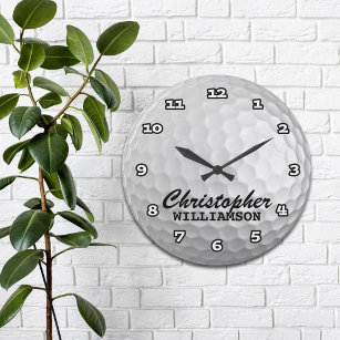 Personalized Golf Ball Wall Clock