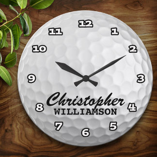 Personalized Golf Ball Wall Clock