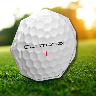 Personalized Golf Ball with Custom Name & Number Acrylic Award