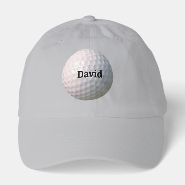 Personalized Golf Ball with Dimples Hat (Front)