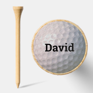 Personalized Golf Ball with Dimples Tees