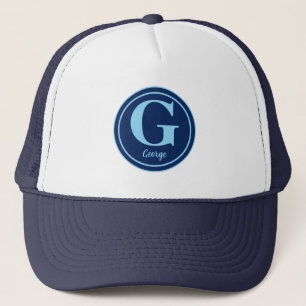 Personalized Golf Ball with Elegant Letter G  Trucker Hat