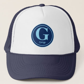 Personalized Golf Ball with Elegant Letter G  Trucker Hat