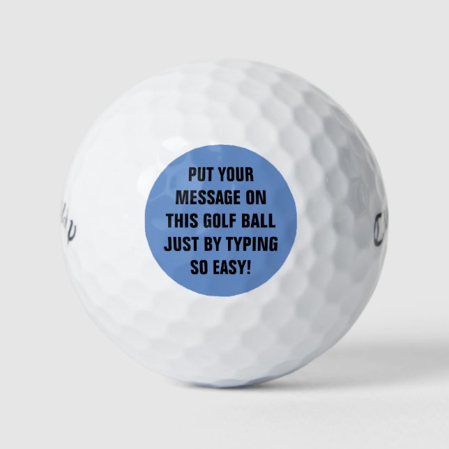 Personalized Golf Balls (Front)