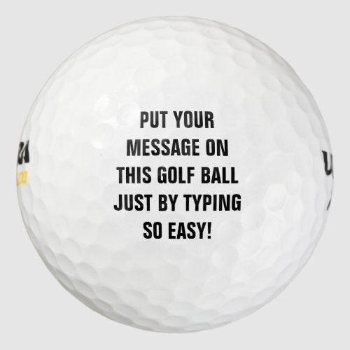 Personalized Golf Balls