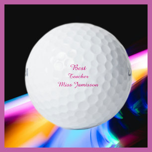 Personalized Golf Balls, Best Teacher Balls
