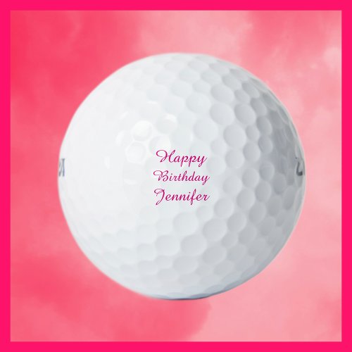 Personalized Golf Balls Birthday for Her Golf Balls