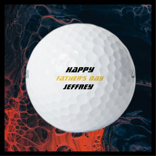 Personalized Golf Balls Fathers Day Golf Balls