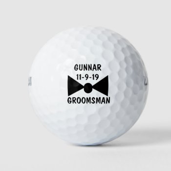 Personalized Golf Balls For Groomsman - Groomsman by MoeWampum at Zazzle