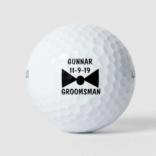 Personalized Golf Balls for Groomsman - Groomsman (Front)
