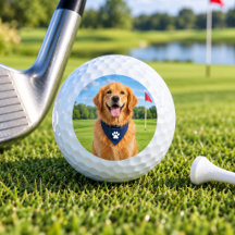 Personalized Golf Balls with Pet Photo