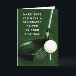 Personalized Golf Birthday Card<br><div class="desc">Funny golf birthday card. To personalize edit text to add name.</div>