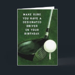 Personalized Golf Birthday Card<br><div class="desc">Funny golf birthday card. To personalize edit text to add name.</div>